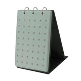Maxbell Shoe Charms Organizer with 5 Pages Display Stand Practical Shoe Charm Holder Gray