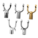 Maxbell 5Pcs Clothes Pole Forks Sturdy Aluminium Alloy Closet Pole Replacement Hooks