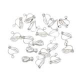 Maxbell 20PCS 12 X 10mm Silver Plated Metal Clip On Earring Earwire Jewelry Findings - Aladdin Shoppers