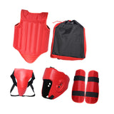 Taekwondo Protector Gear Boxing Body Protector Chest Guard for Sanda Sports Red