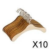 Maxbell 10x10pcs Wooden Clothes Hanger for 1/4  BJD Dolls