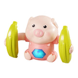 Maxbell 2pcs Electric Tumbling Pig Baby Sing Music Toy Voice Control Cute Design