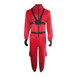 Maxbell Red Jumpsuit for Kids Kindergarten Accessories Lightweight Halloween Costume 130