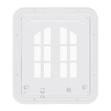Maxbell Cat Screen Door Pet Supplies Utility Flap Opening Dog Doors for Kitten Puppy White