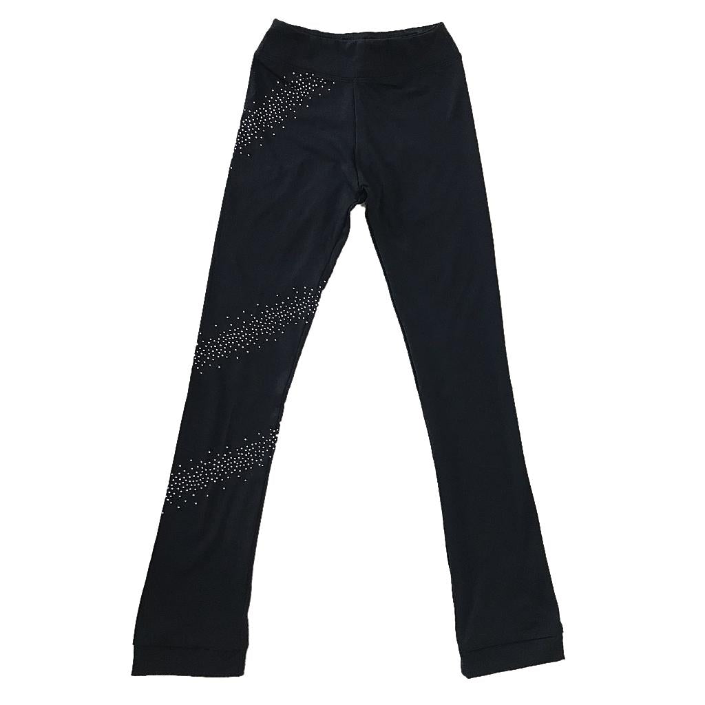 Maxbell Maxbell Skating Tights Crystal Sparkling Pants Figure Skate Leggings Star165
