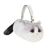 Maxbell Cat Handbag Realistic Lovely for Women Crossbody Bag for Events Style A