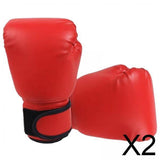 Maxbell 2xKids Adults Boxing Gloves PU Leather Muay Thai Sparring Kickboxing Gloves