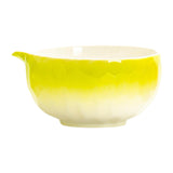 Maxbell Matcha Bowl with Spout Handcrafted Home Making Tools Tea Bowl for Tea Lovers Yellow