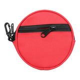 Maxbell Fishing Line Storage Bag Round Compact Fishing Reel Case for Dad Men Husband Red
