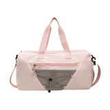 Maxbell Gym Duffle Bag with Shoe Compartment Nylon Gym Equipment for Fitness Workout Pink