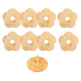 Maxbell Coffee Table Coasters with Holder Rustic Cup Pads for Indoor Outdoor Hot Pot 8pcs and 12cm