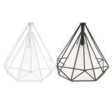 Maxbell 2Pcs Geometric Diamond Ceiling Pendant Light Shade Lampshades Cover Inside