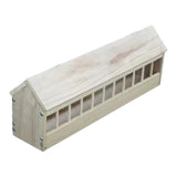 Maxbell Pigeon Feeder Pigeon Supplies Chicken Feeding Trough for Poultry Birds Ducks 60cmx12.5cmx13.5cm