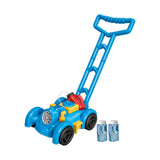 Maxbell Bubble Lawn Mower Automatic Bubble Maker for Party Supplies Outdoor New Year blue