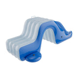Maxbell Inflatable Pool Slide Inflatable Play Center for yard blue and White