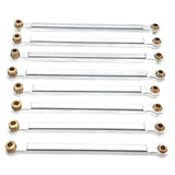 Maxbell 8x Chassis Fixing Rod RC Car Upgrade Accessories for 1:12 Scale RC Car MN128 silver