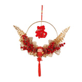 Maxbell Maxbell Chinese New Year Pendant with Chinese Knot Tassel Oriental for Restaurant Style B