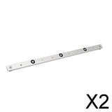 Maxbell 2xAluminium Alloy Rail Miter Bar Slider Table Saw Gauge Rod Woodworking 450mm