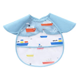 Maxbell Baby Eating Smock Bib Waterproof with Pocket Easy Clean Bib for Feeding