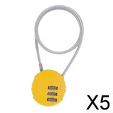 Maxbell 5xMotorcycle Helmet Lock Cycling lock Universal mini Backpack Yellow