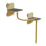 Maxbell Cat Wall Shelves Accessories Cat Climbing Shelf for Resting Playing Climbing Hemp Rope