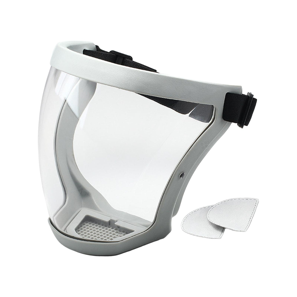 Maxbell Full Face Shield Grinding Face Shield for Cutting Construction Weeds Whacking Gray and Clear