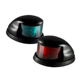 Maxbell 2 Pieces Boat Navigation Light Replace Sturdy 3nm Visibility Range Accessory Black