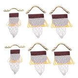 Maxbell Pack of 6 Children Pool Table Net Pockets Irons Bracket Set 4 Corner and 2 Sides - Aladdin Shoppers