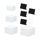 Maxbell 4 Acrylic Display Risers Acrylic Display Stand for Food Action Figures Cake