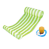 Maxbell Maxbell Water Hammock Floating Pool Loungers for Swimming Pool Green white