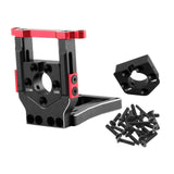 Maxbell RC Car Motor Mount Seat Sturdy Motor Fixing Mount for Truck Crawler Supplies Black Red