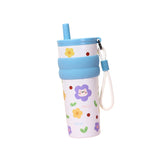 Maxbell Insulated Stainless Steel Water Bottle Cute Leakproof Cartoon 680ml for Gift Blue