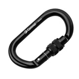 Maxbell 4 Piece 25KN Aluminum Rock Climbing Rescue Safety D Type Carabiner Screwgate
