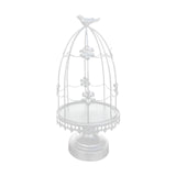 Maxbell Bird Cage Candle Holder Elegant Tealight Holder for Wedding Birthday Holiday White