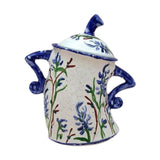 Maxbell Attitude Canister Sassy Teapot with Attitude for Living Room Wedding Kitchen Deep Blue