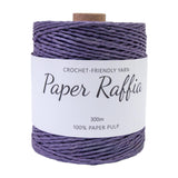 Maxbell Raffia Yarn for Crochet Gifts DIY for Nesting Basket Summer Hat Crochet Bags Dark Violet