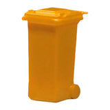 Maxbell 1/64 Scale Miniature Scenes Decoration Layout Props Realistic Mini Trash Can Yellow