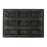 Maxbell Silicone Bread Form Baking Mold for Bread, Loaf, Muffin, Brownie, Cornbread, Cheesecake, Pudding, Pastry, Kitchen Bakeware, 9 Cavity - Aladdin Shoppers