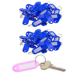 100pcs Removable Waterproof Key Tags ID Name Card Tags Mark Label Royal Blue