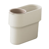 Maxbell Trash Can with Removable Mini Cup Garbage Can for Bathroom Kitchen Guestroom White