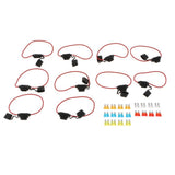 Maxbell 10x Inline 14AWG Blade ATM Medium Fuse Holder & 20x Fuses Set for Boat Car Marine - Aladdin Shoppers