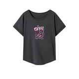 Maxbell Maxbell Women's T Shirt Summer Classic Activewear Crewneck Tee for Trip XXL