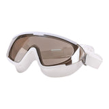Maxbell Wide View Swimming Goggles Anti Fog Trendy Clear Vision Diving Water Glasses white