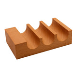 Maxbell Wood Sushi Tacos Holder Decor Display Stand for Food Themed Party Restaurant Light Brown