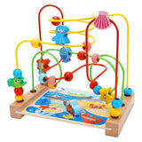 Maxbell Wooden Bead Maze Toys Grasping Ability Developmental for Baby New Year Gift