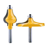 Maxbell 2PCS Carbide 8mm Shank Handrail Router Bits Wood Milling Cutter Durable Power Tools - Aladdin Shoppers