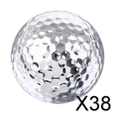 38xProfessional Practice Golf Balls Two Piece Balls for Golf Training Practice