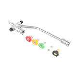 Maxbell Dual-connector Accessory 1/4inch Quick Connect for Lawn Maintenance Car Wash with 5 Color Nozzle