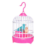 Chirping Bird Toy Voice Activated Induction Bird for Kids Home Decor Ages 1+ Red