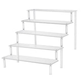 Maxbell 2xAcrylic Rack Perfume Makeup Organizer Risers Shelves Showcase 5 Ladder